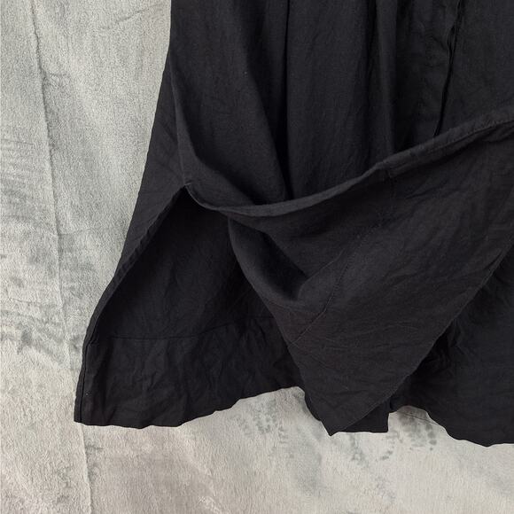Womens Dress 10 Linen Midi Fairy Grunge Coastal Summer Casual Boho Minimalist - Picture 4 of 8